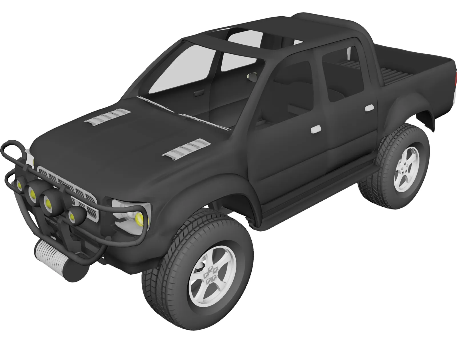 Toyota Hilux [Tuned] 3D Model main preview