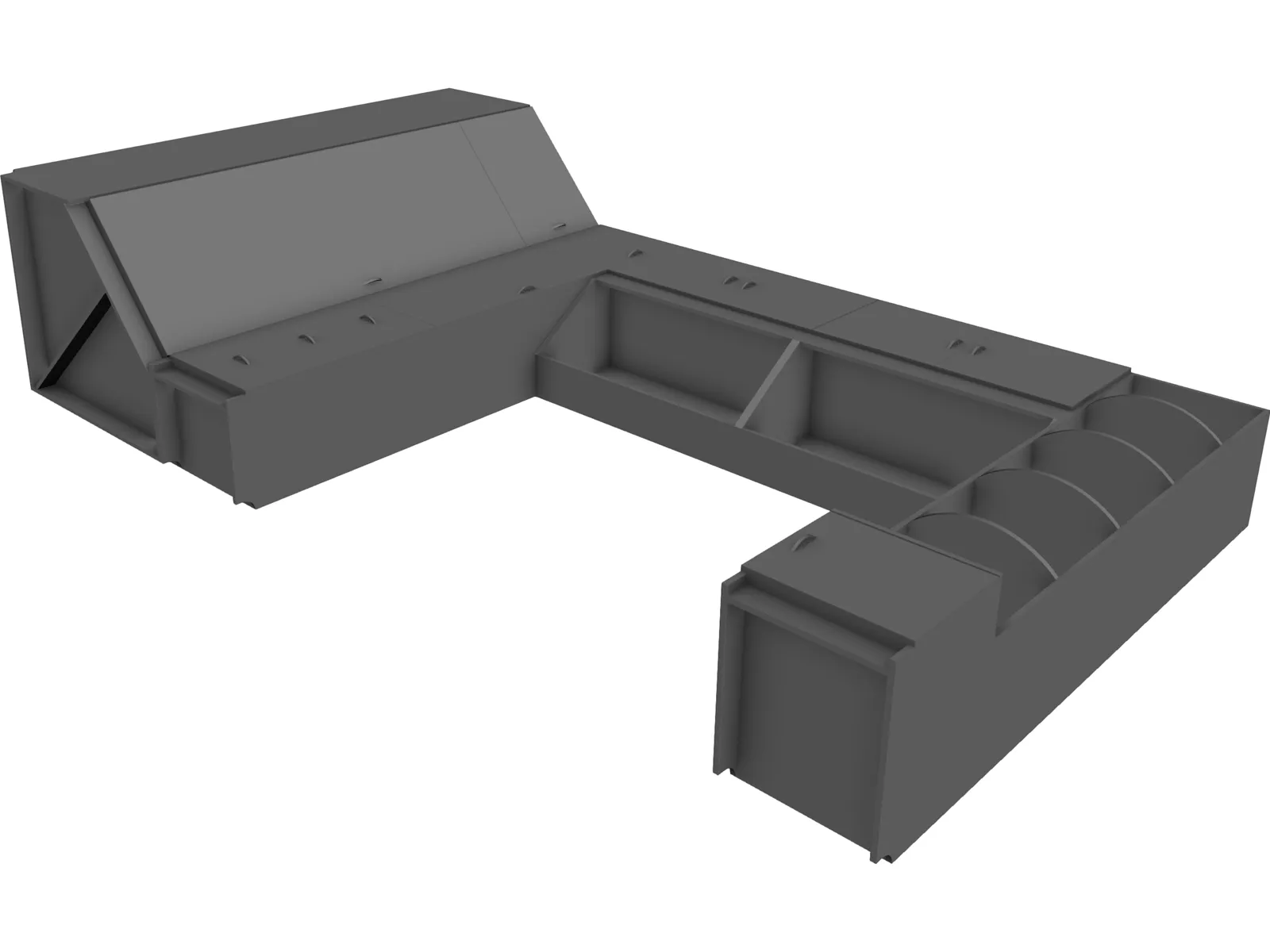 Case Wall 3D Model main preview