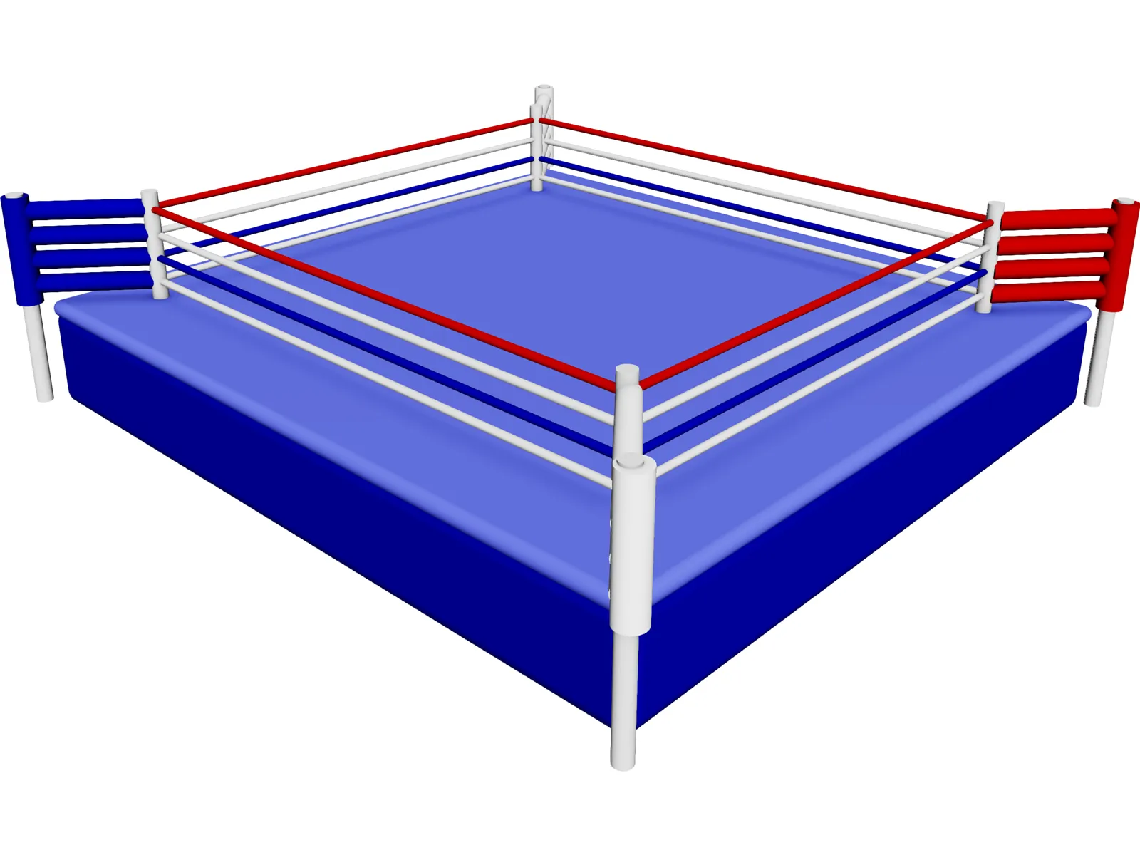 Boxing Ring 3D Model main preview