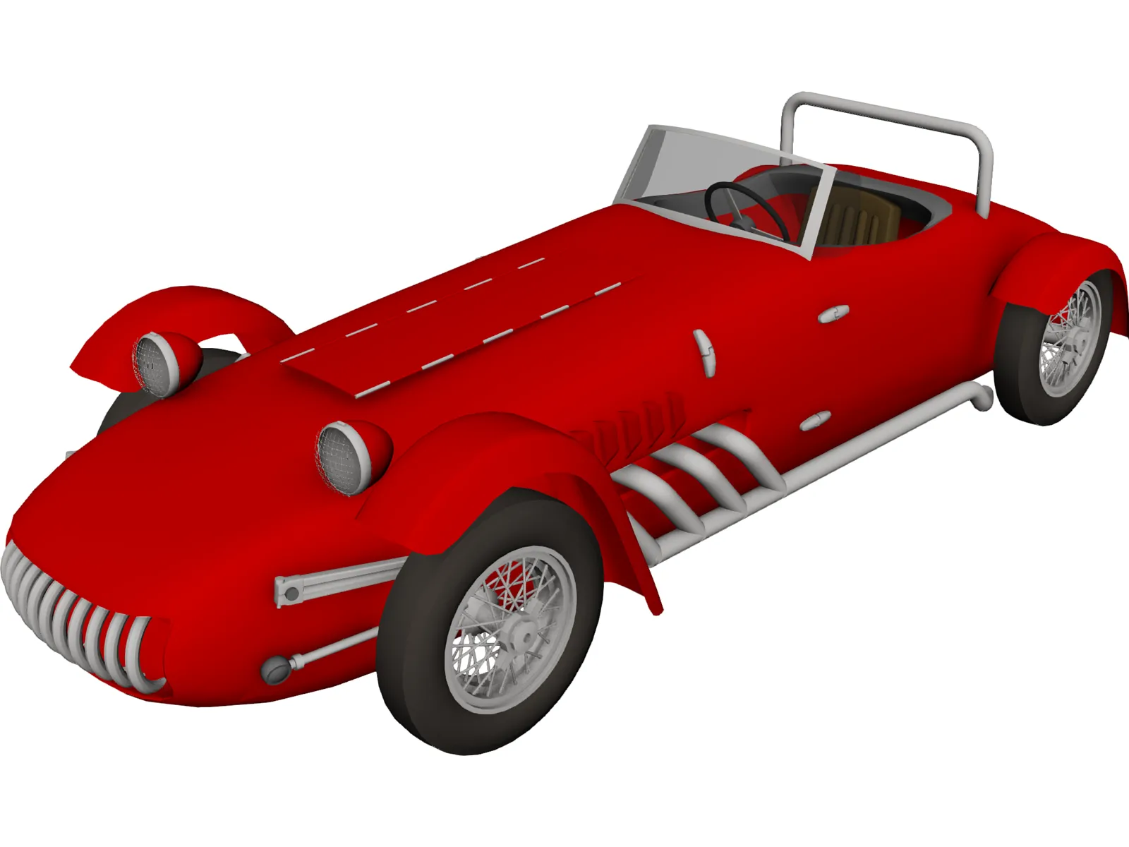 Kurtis 500 (1954) 3D Model main preview