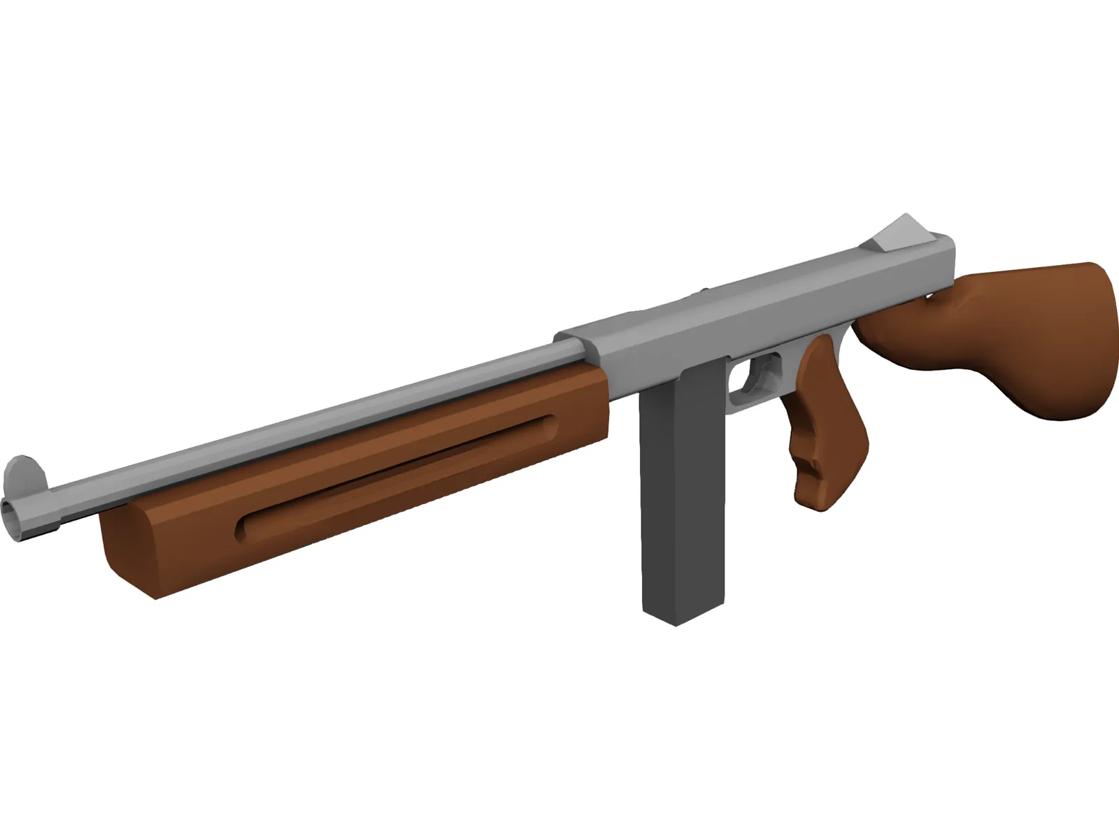 Old School Rifle 3D Model main preview