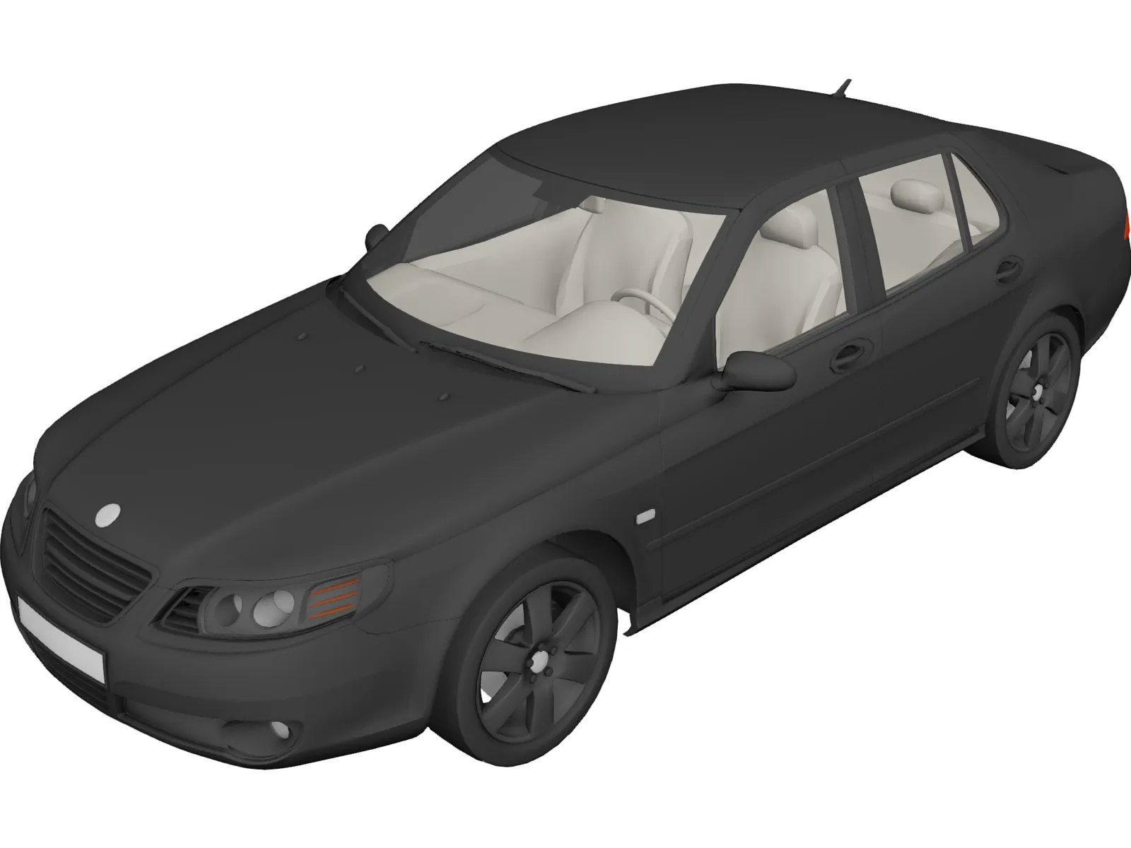 SAAB 9-5 3D Model main preview