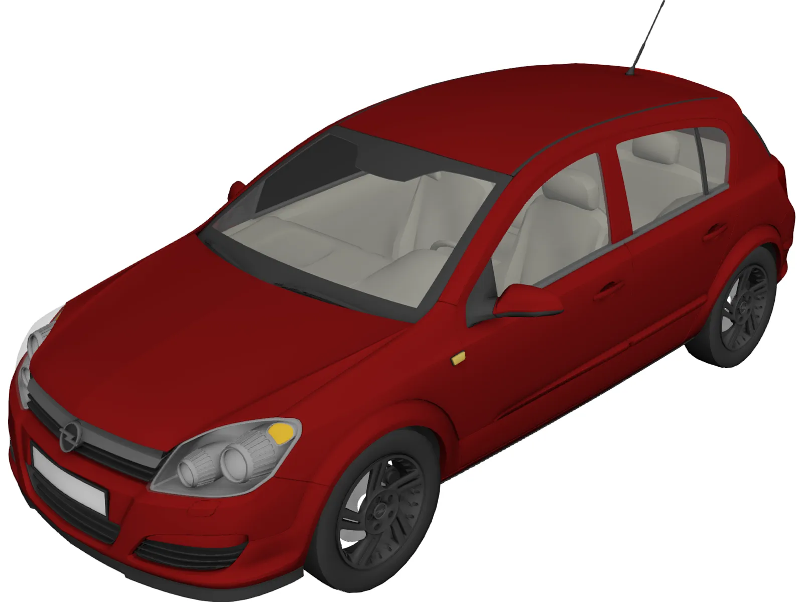 Opel Astra 3D Model main preview