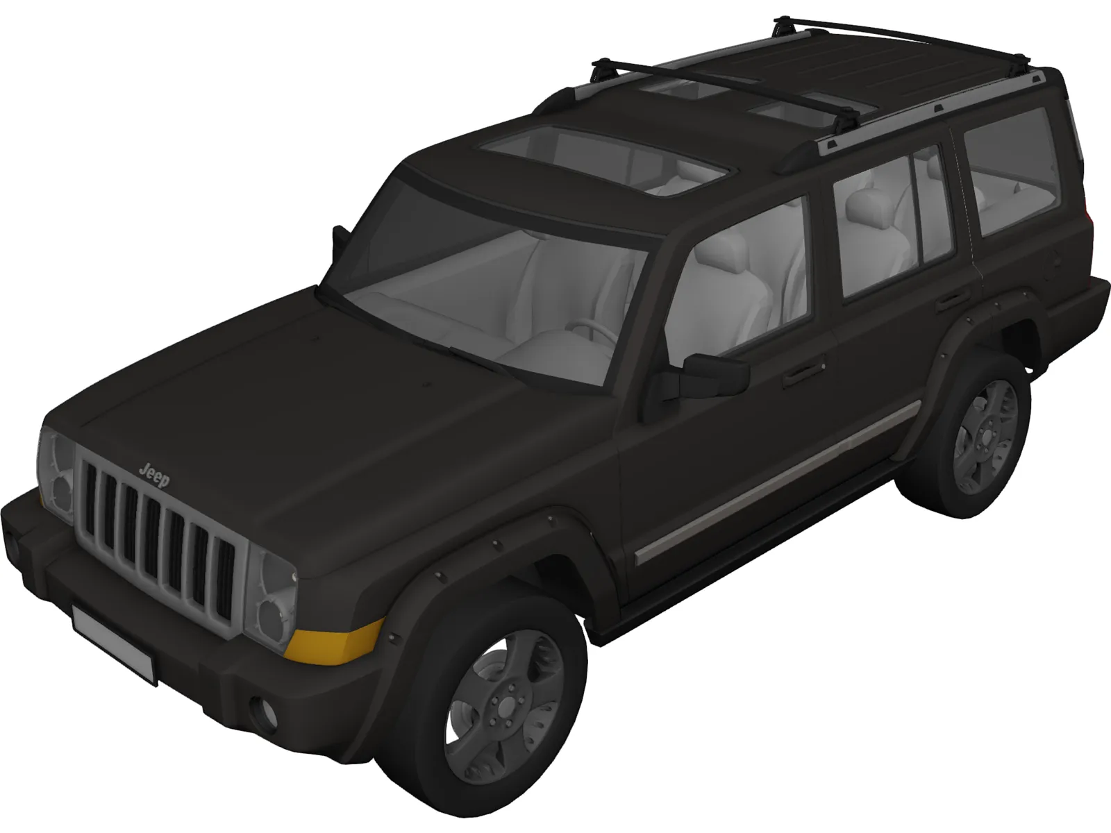 Jeep Commander 3D Model main preview