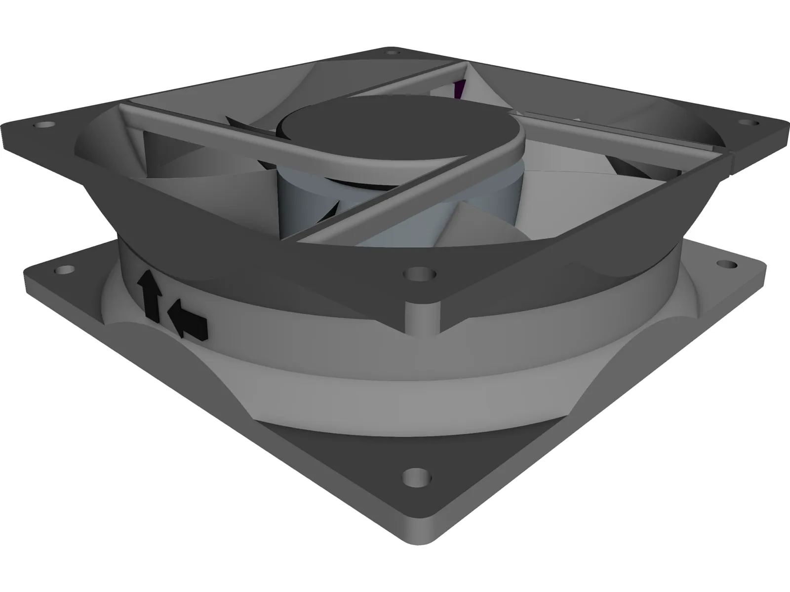 Axial Fan 3D Model main preview