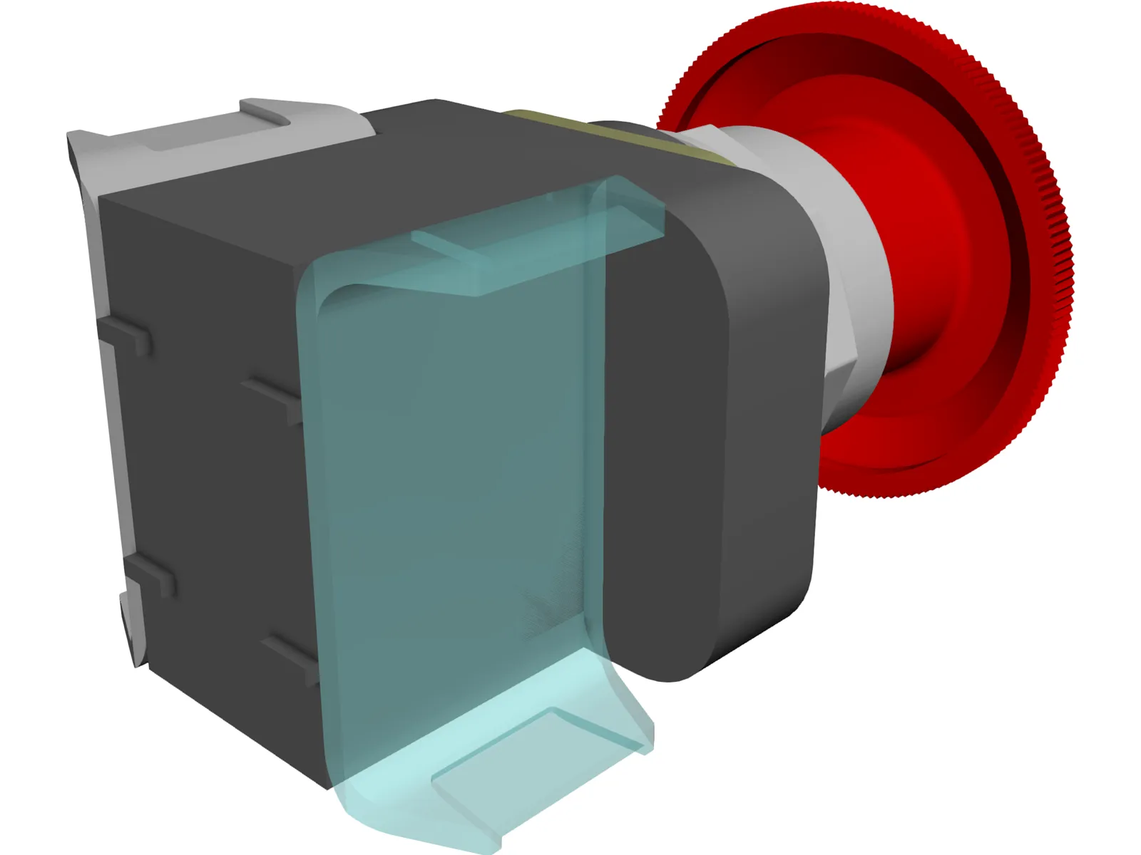 Stop Switch 3D Model main preview