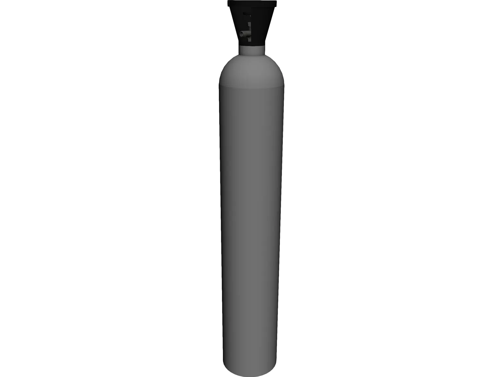 Gas Cylinder 3D Model main preview