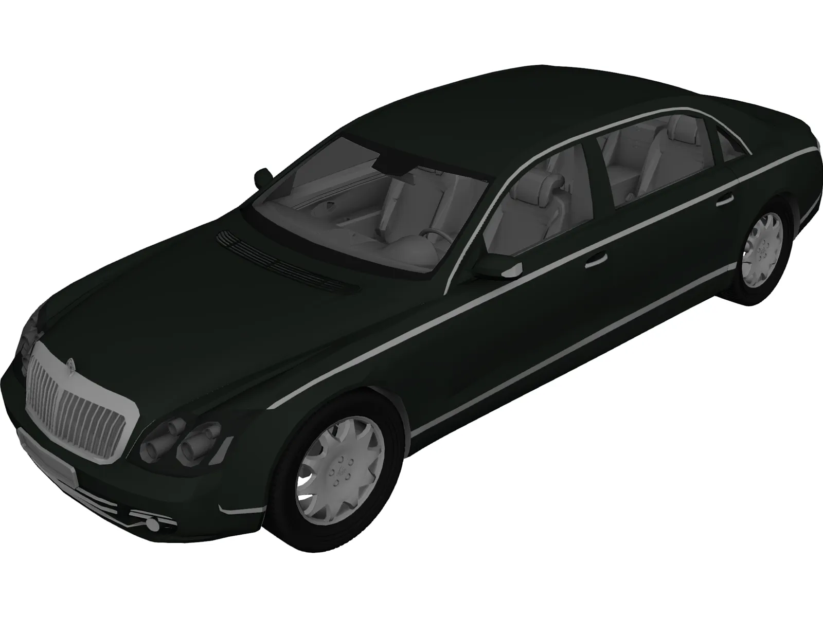 Maybach 62 3D Model main preview