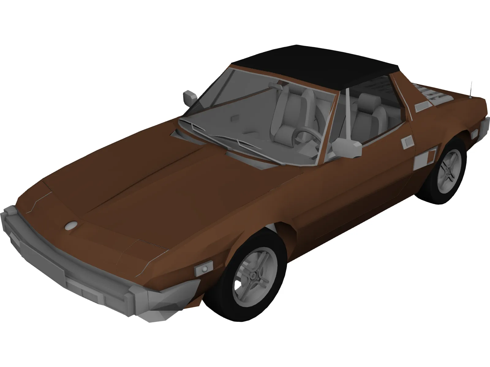 Fiat Bertone X19 3D Model main preview