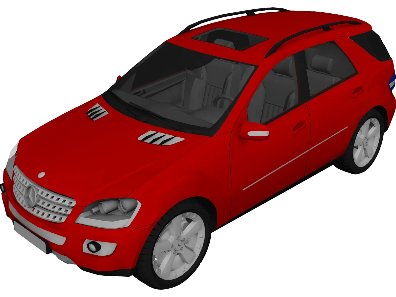 Mercedes-Benz ML500 (2007) 3D Model main preview