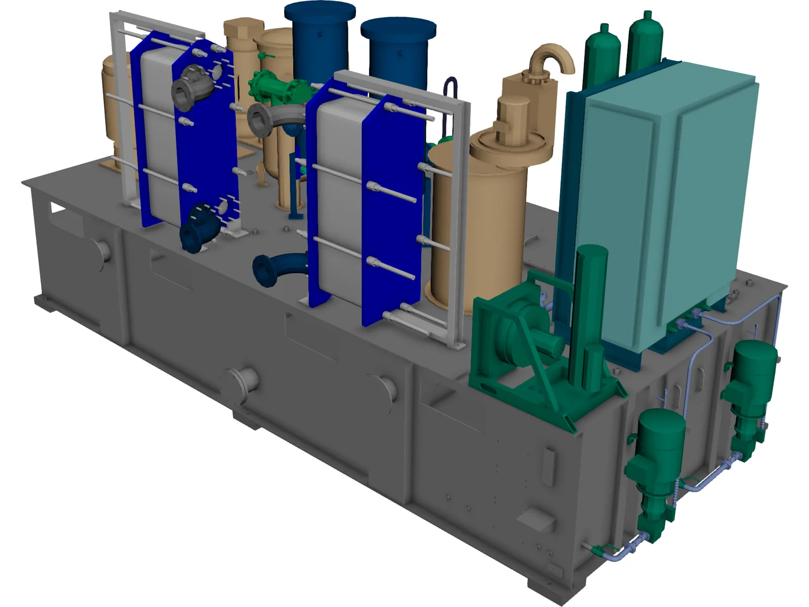Oil Module 3D Model main preview