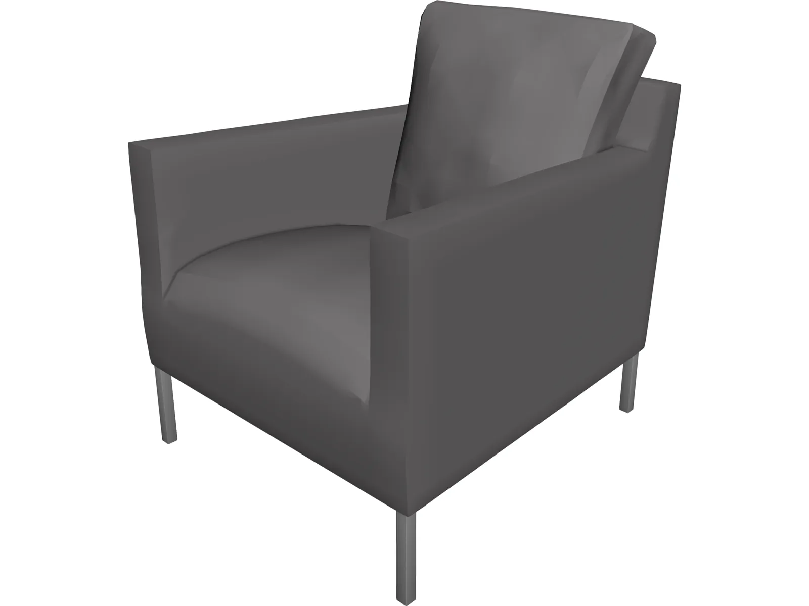 B&B Armchair 3D Model main preview