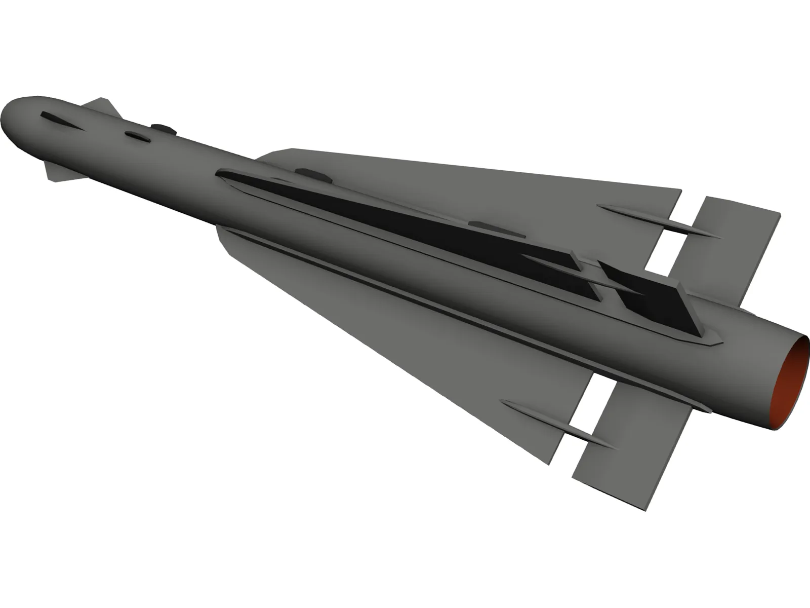 AIM-4D Falcon (RB28) 3D Model main preview