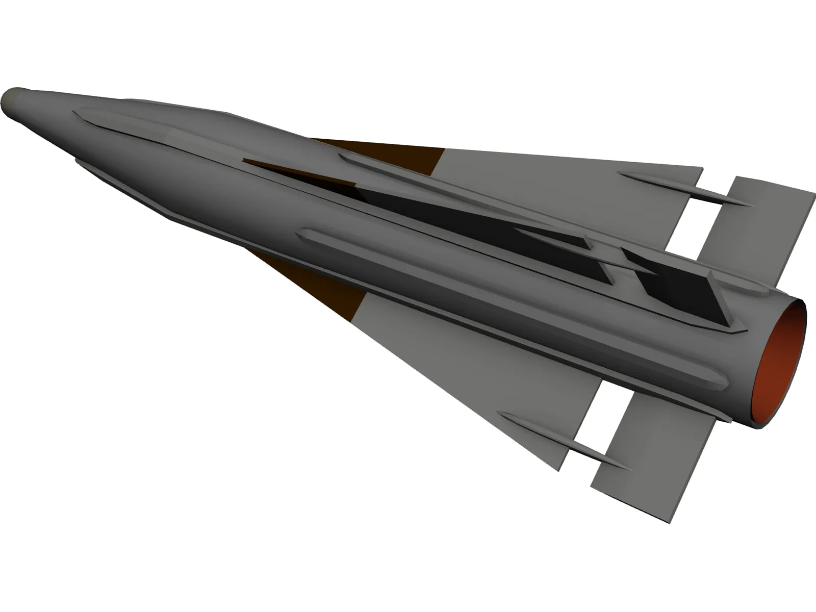 AIM-26B Falcon (Rb27) 3D Model main preview