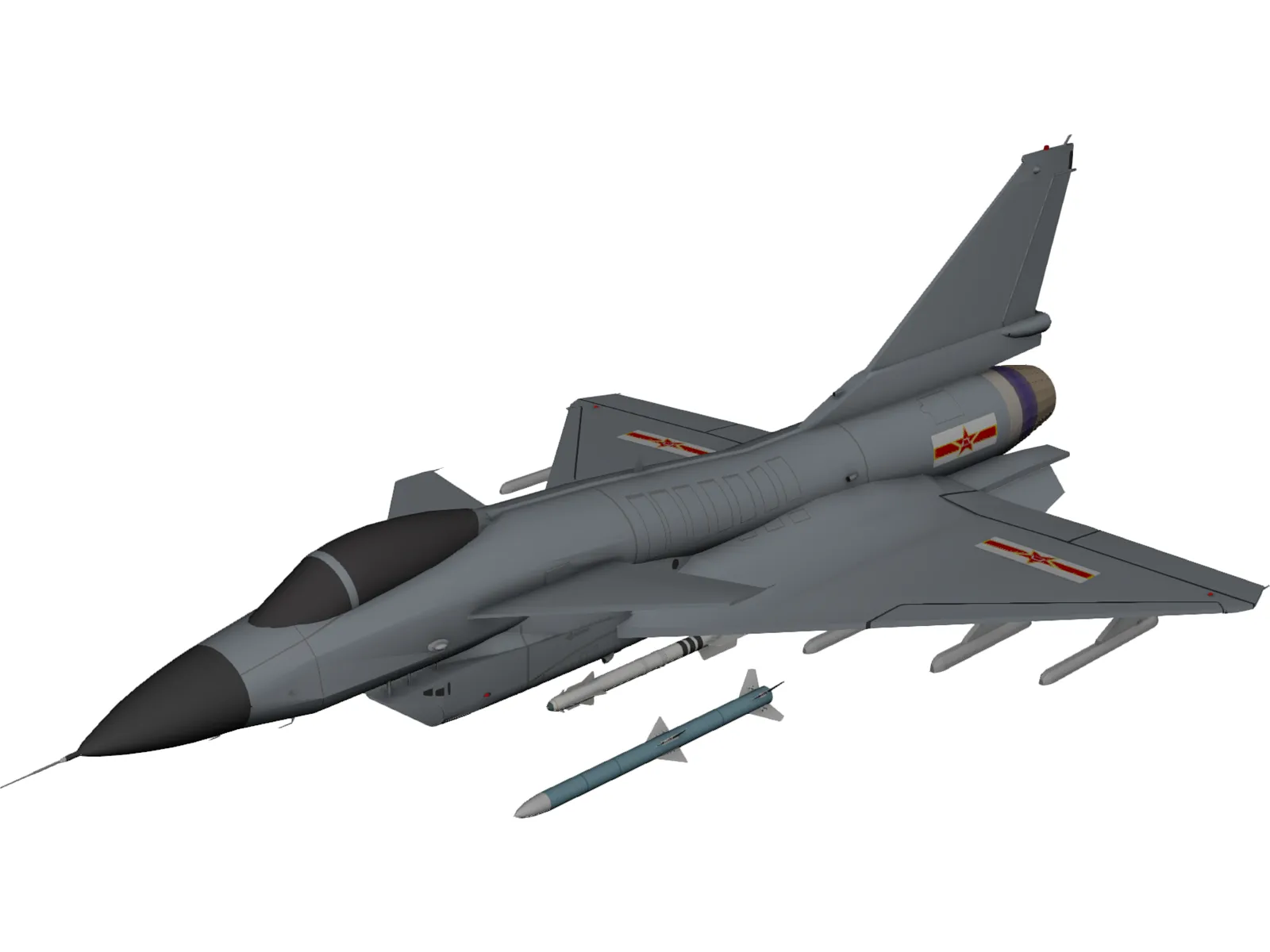 Chengdu J-10 3D Model main preview