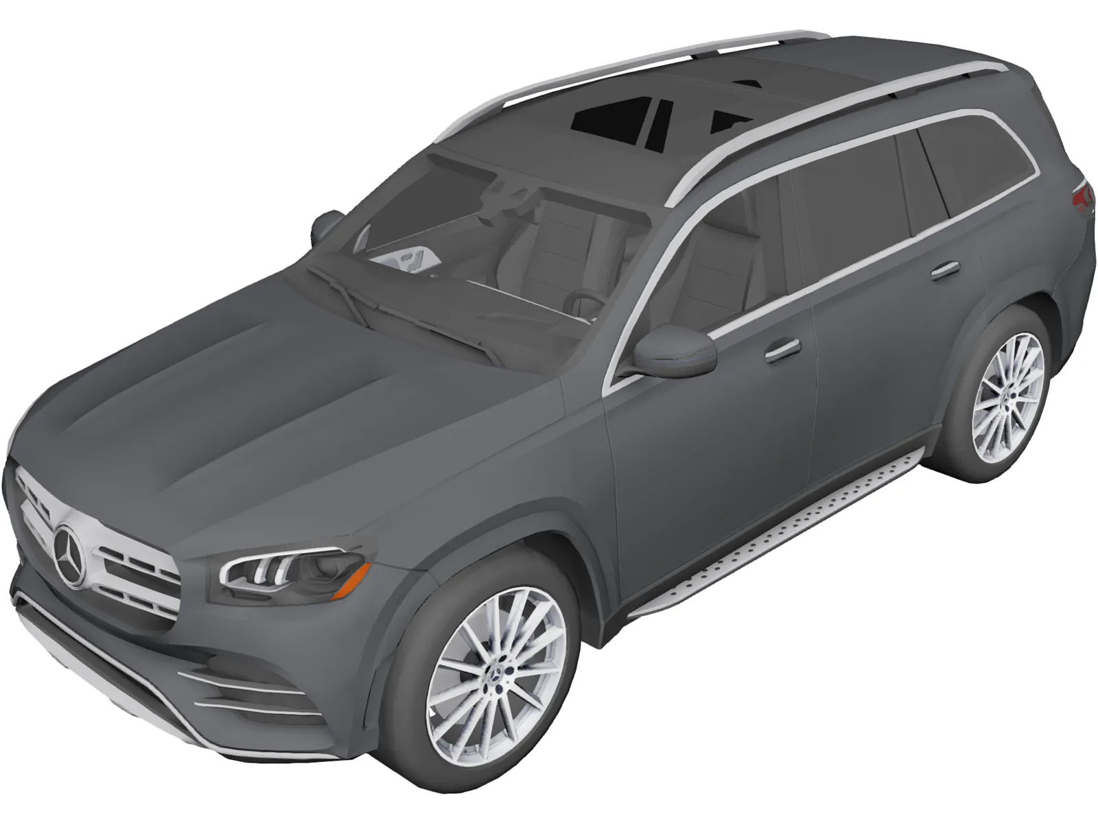 Mercedes-Benz GLS580 (2020) 3D Model main preview