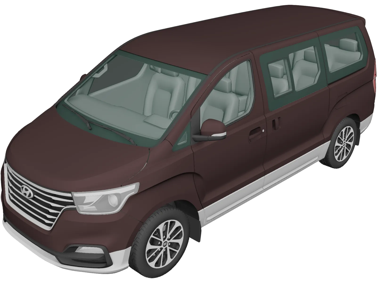 Hyundai Grand Starex (2018) 3D Model main preview