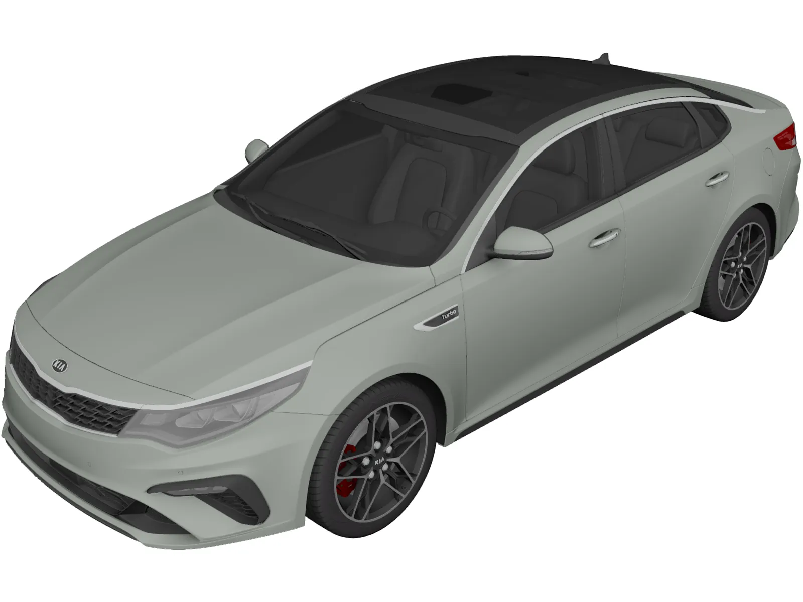 Kia Optima T-GDi (2019) 3D Model main preview