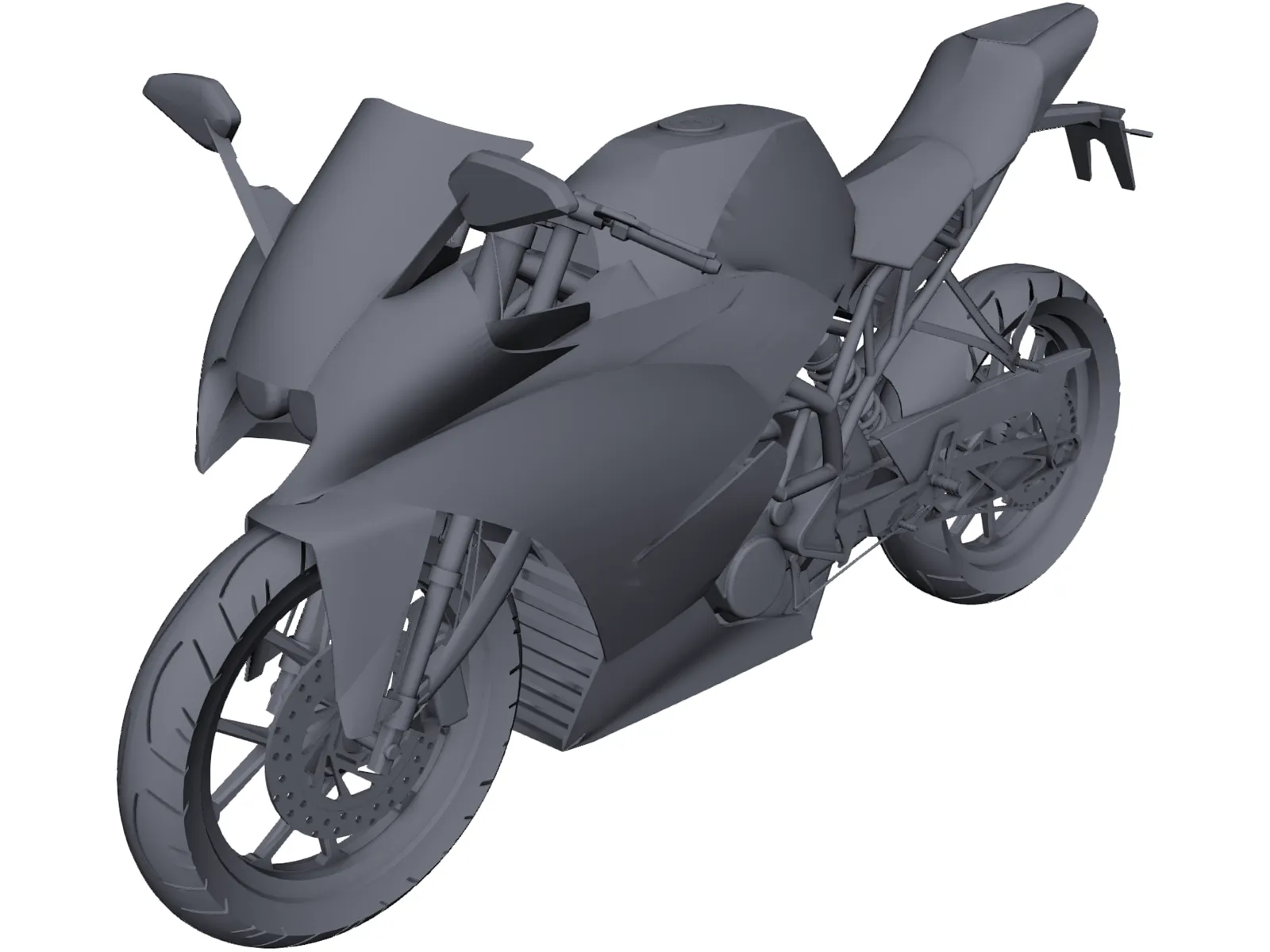 KTM RC 200 3D Model main preview