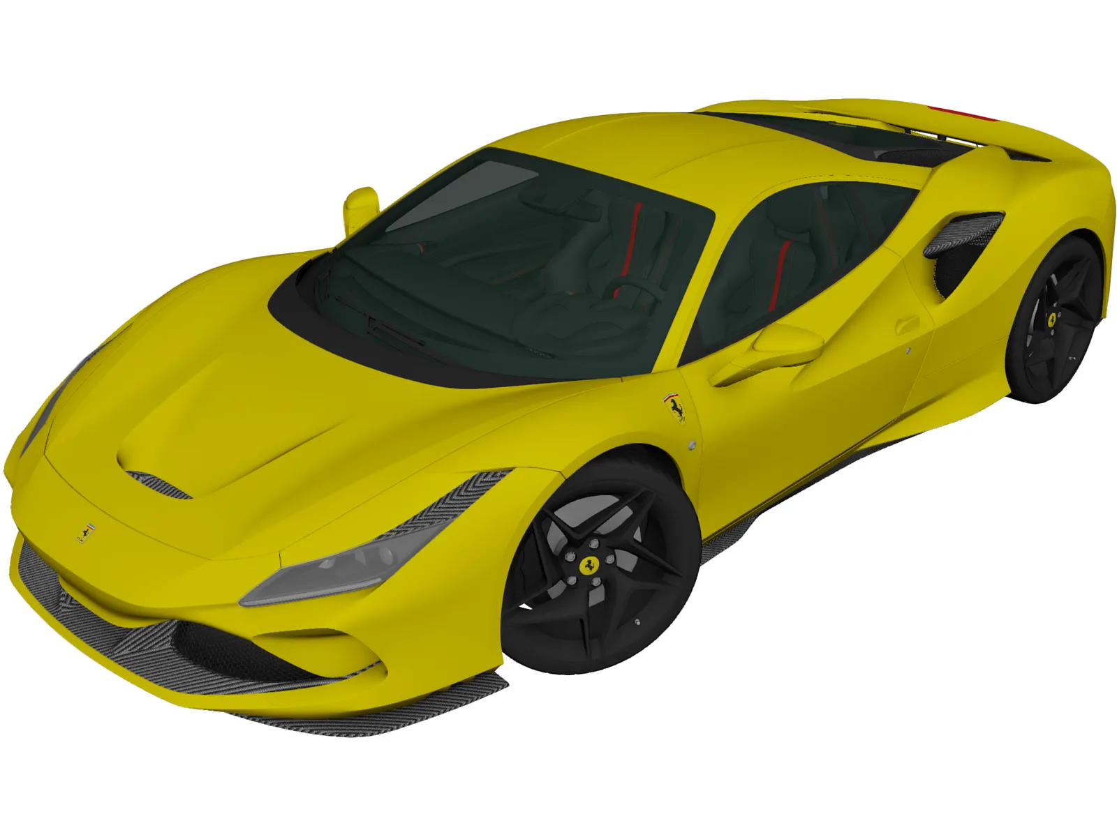 Ferrari F8 Tributo (2019) 3D Model main preview