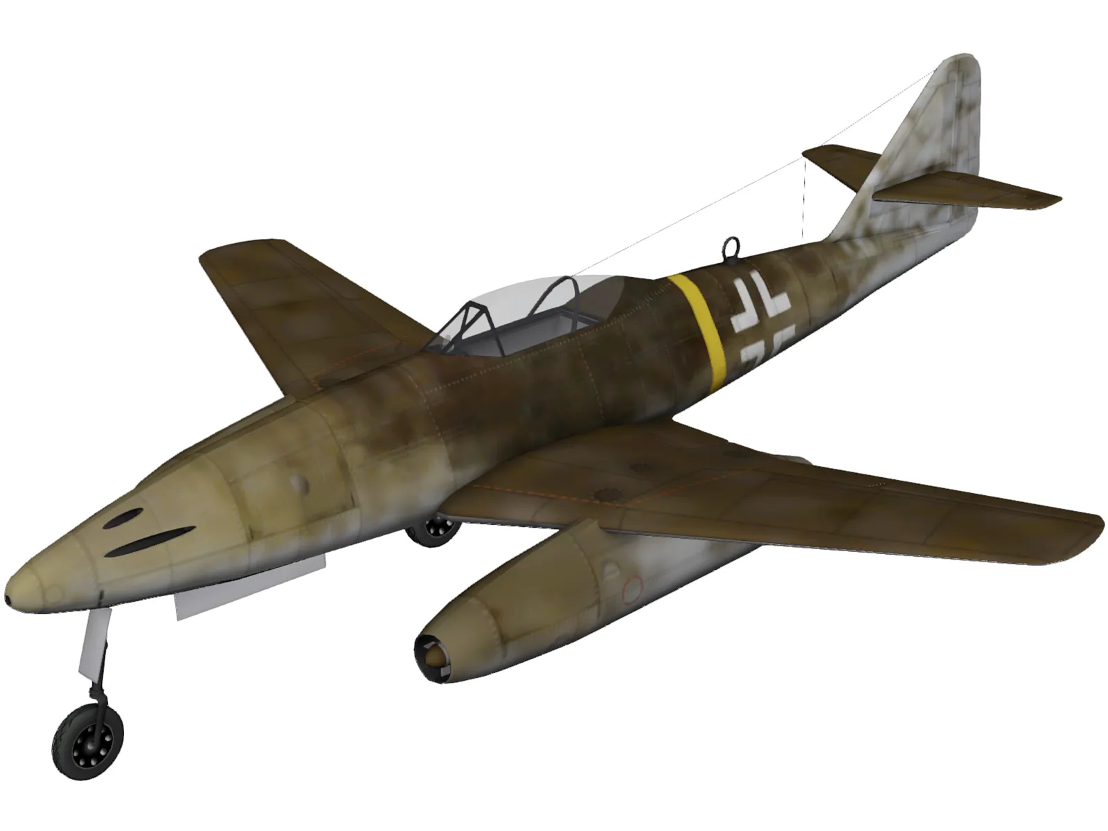 Messerschmitt ME-262 3D Model main preview