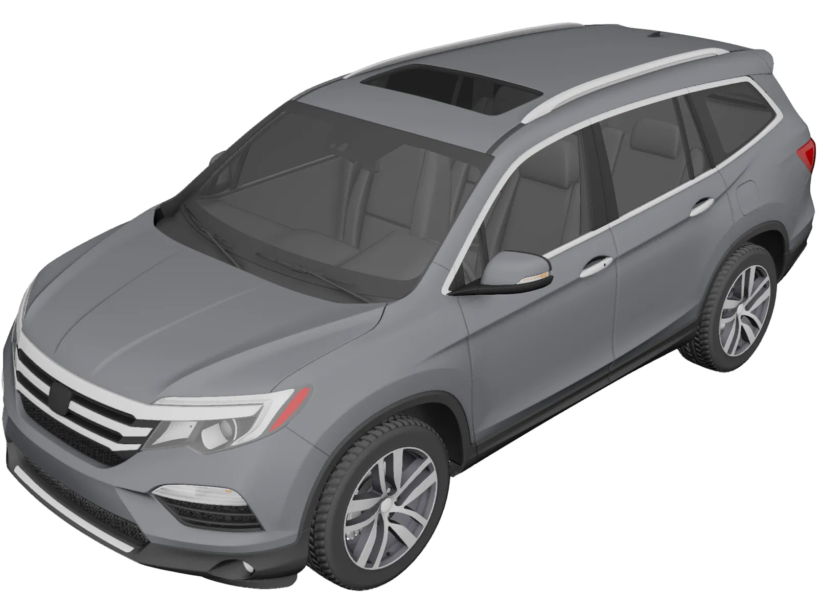 Honda Pilot (2016) 3D Model main preview