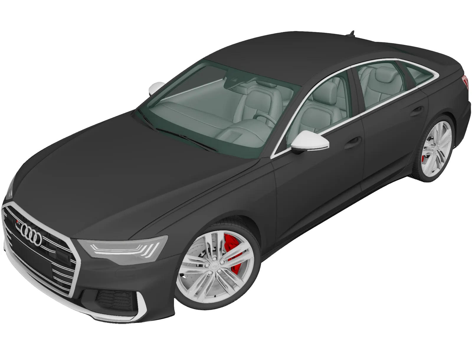 Audi S6 Sedan (2019) 3D Model main preview