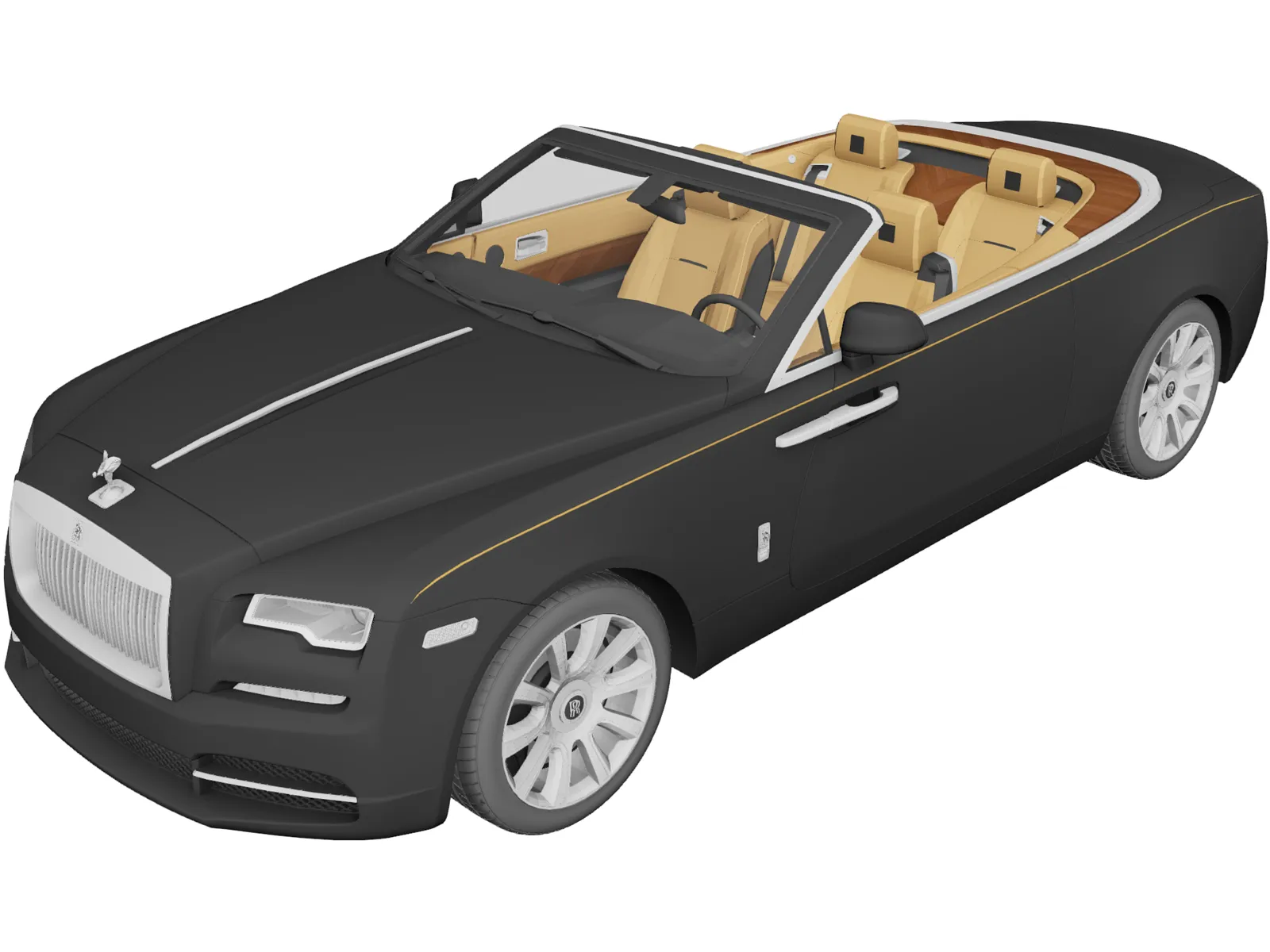 Rolls-Royce Dawn (2017) 3D Model main preview