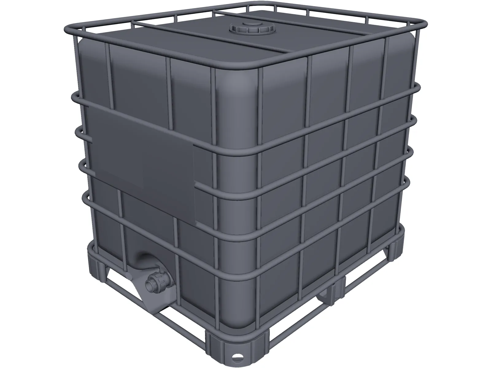 Water Tank 3D Model main preview