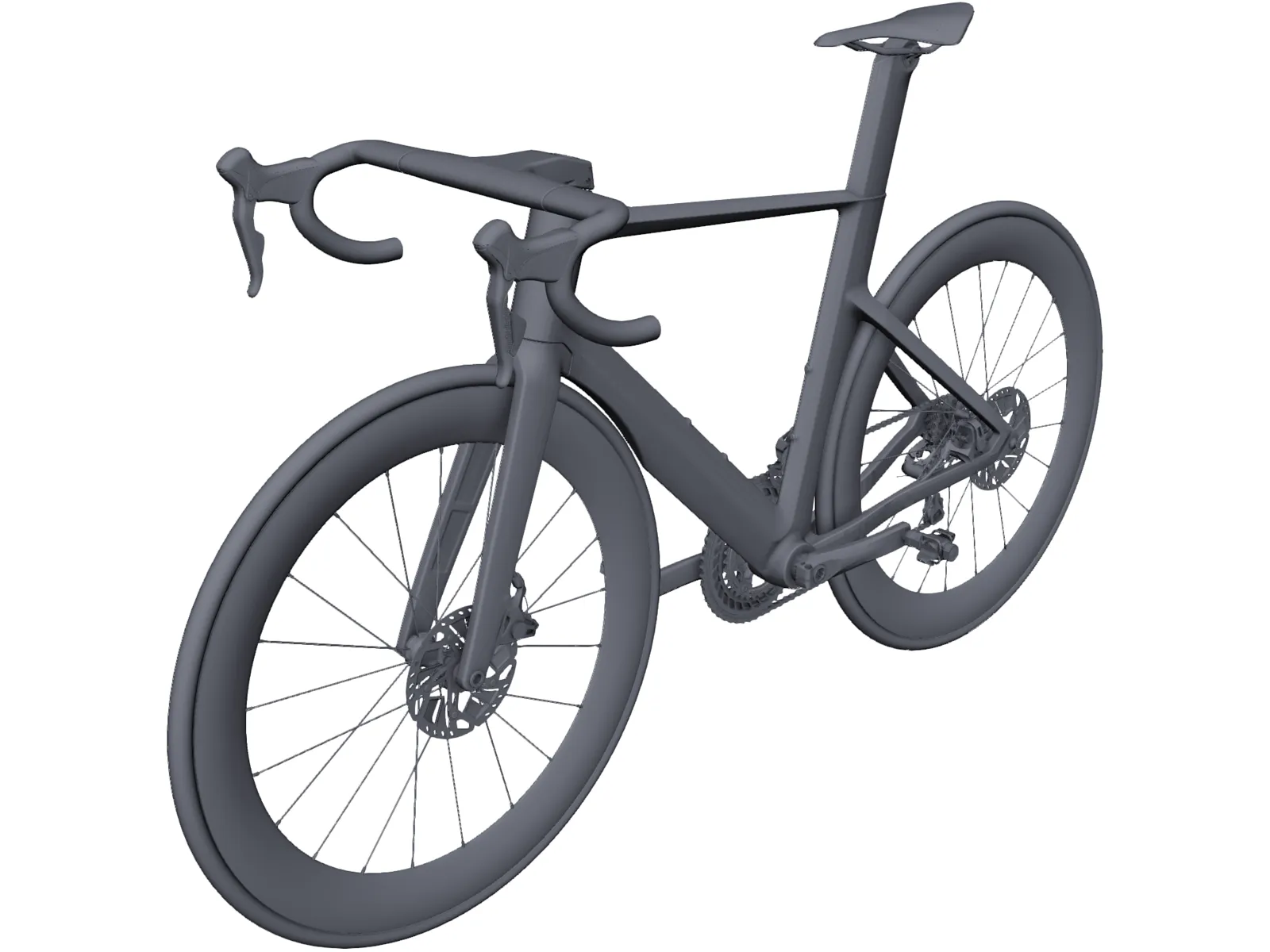Road Bicycle 3D Model main preview