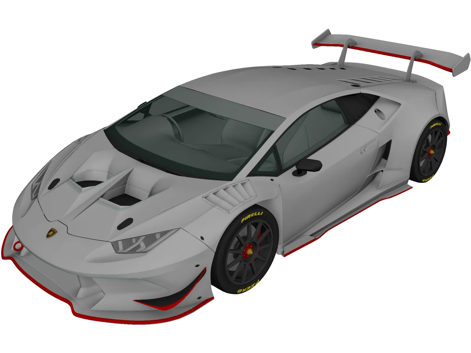 Lamborghini Huracan LP620-2 Super Trofeo (2014) 3D Model main preview