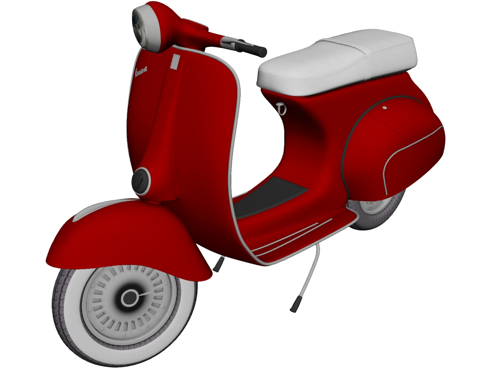 Piaggio Vespa (1962) 3D Model main preview