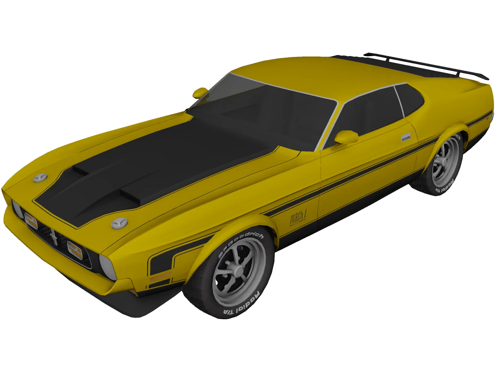 Ford Mustang Mach 1 (1971) 3D Model main preview