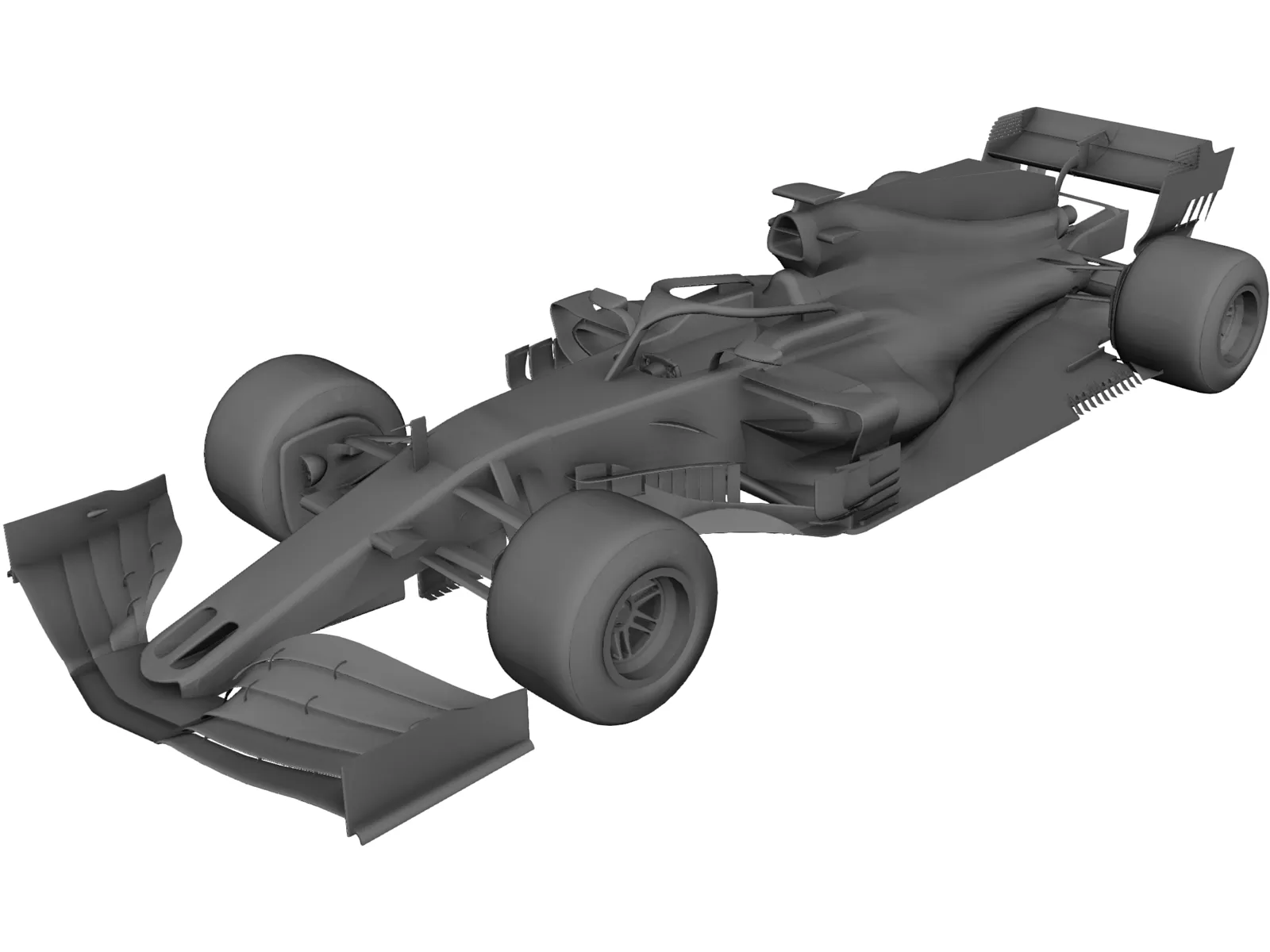 F1 Car (2019) 3D Model main preview