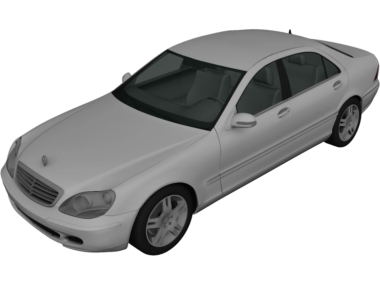 Mercedes-Benz S500 (2004) 3D Model main preview