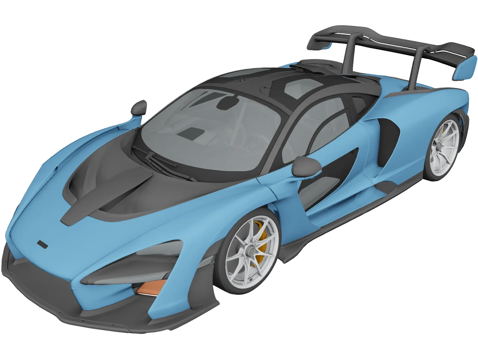 Mclaren Senna (2018) 3D Model main preview