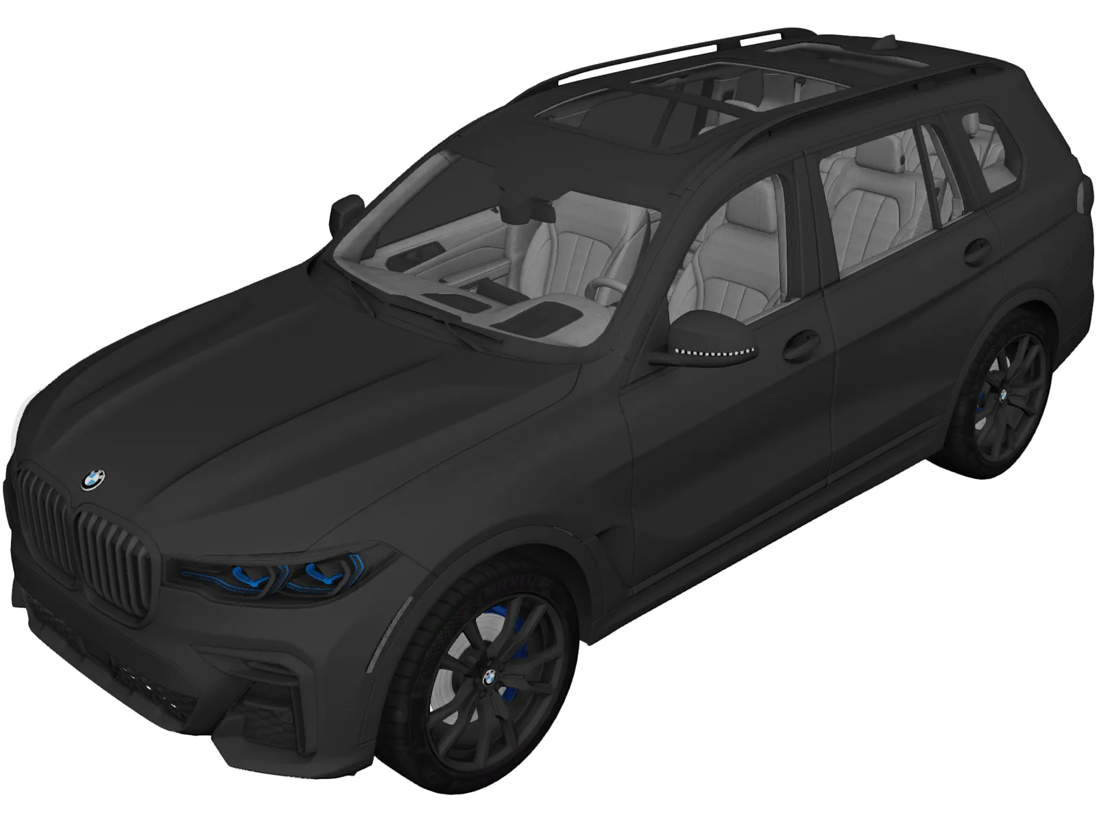 BMW X7 (2019) 3D Model main preview