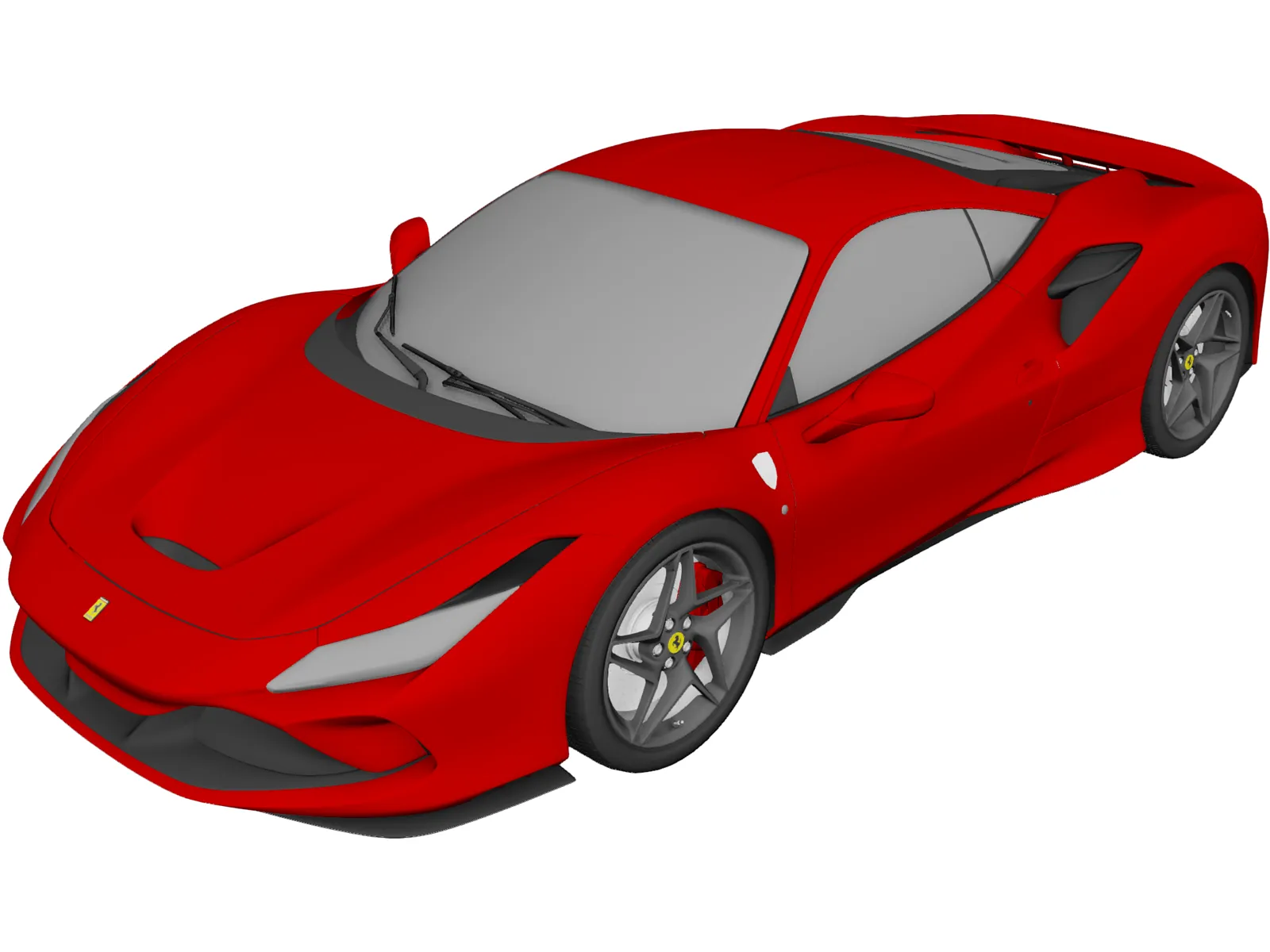 Ferrari F8 Tributo 3D Model main preview