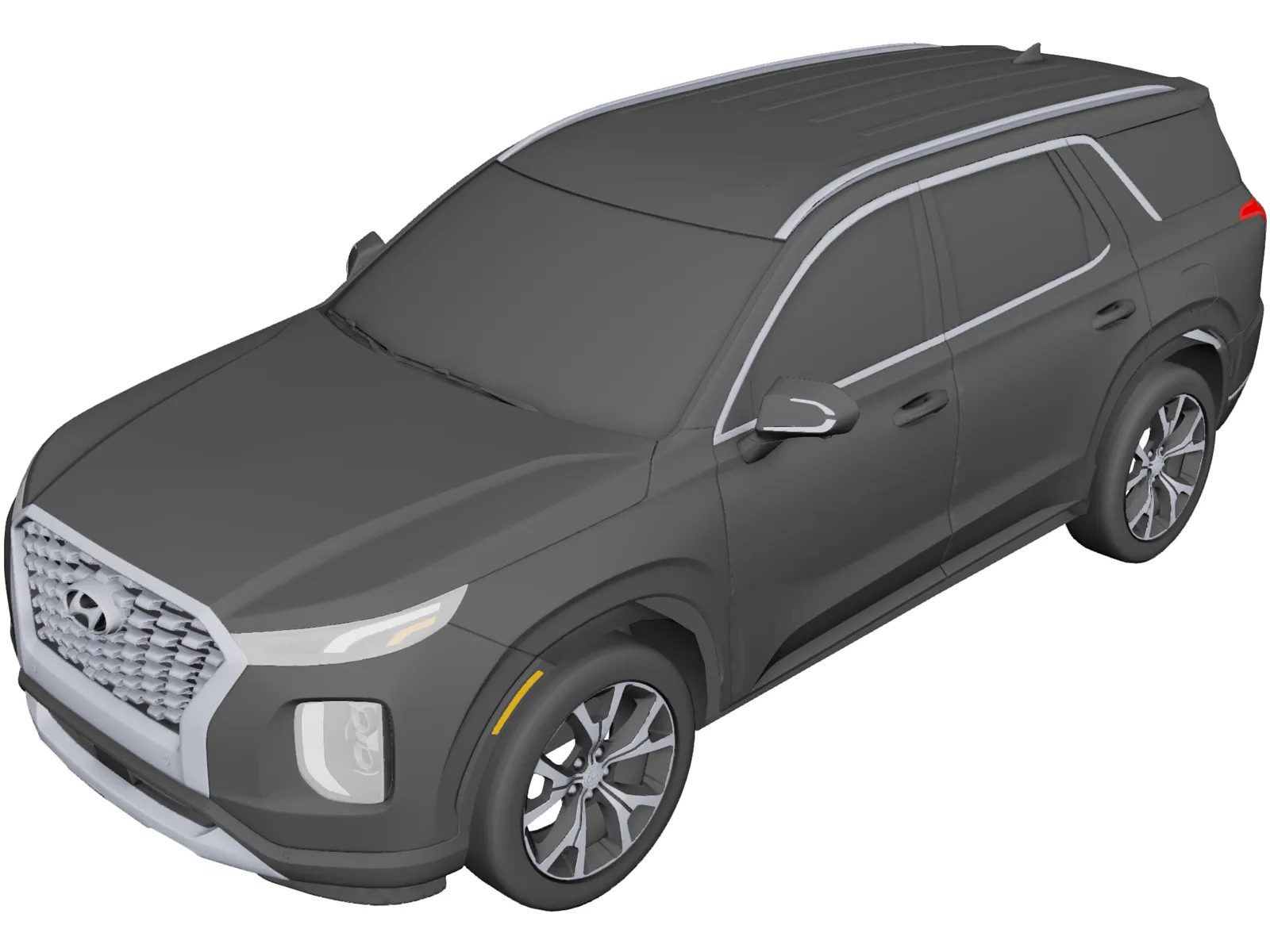 Hyundai Palisade (2020) 3D Model main preview