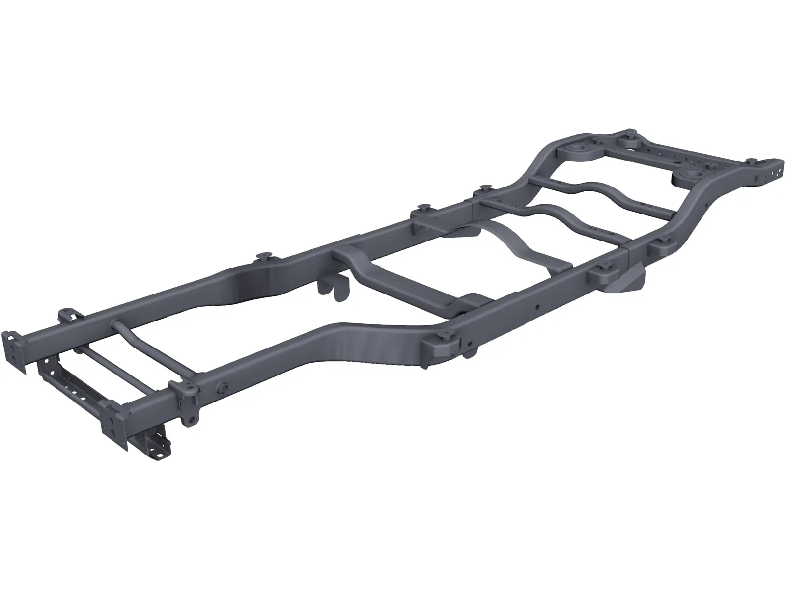 Jeep JK Frame 3D Model main preview