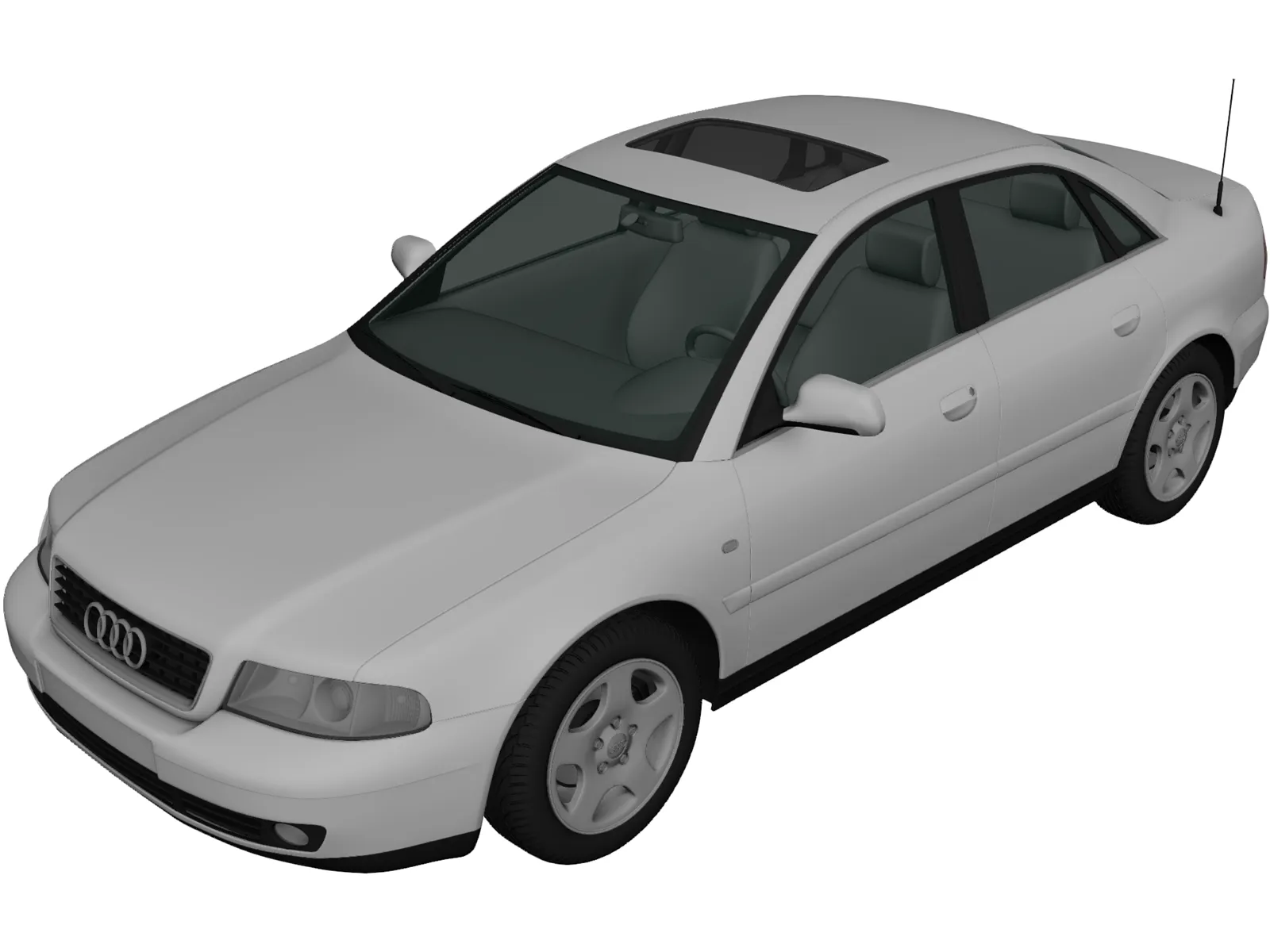 Audi A4 Sedan (1999) 3D Model main preview