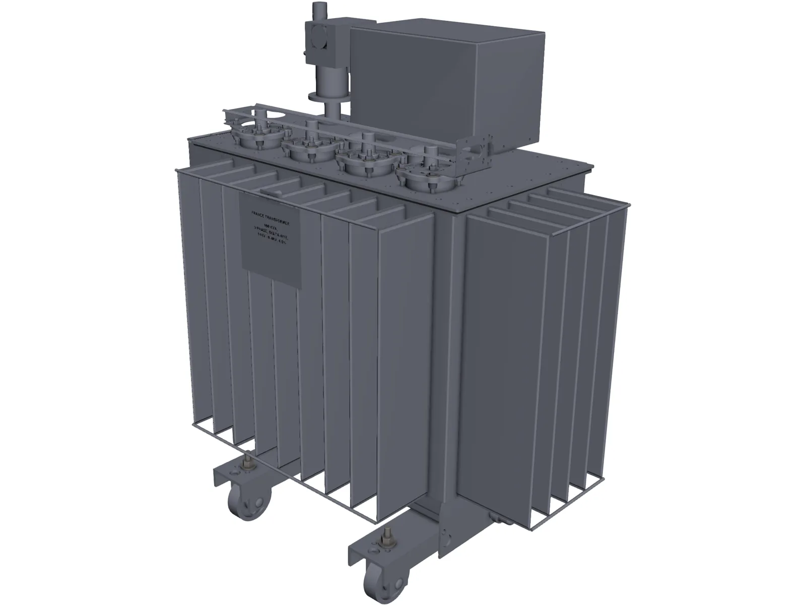 Power Transformer 160kVA 3D Model main preview