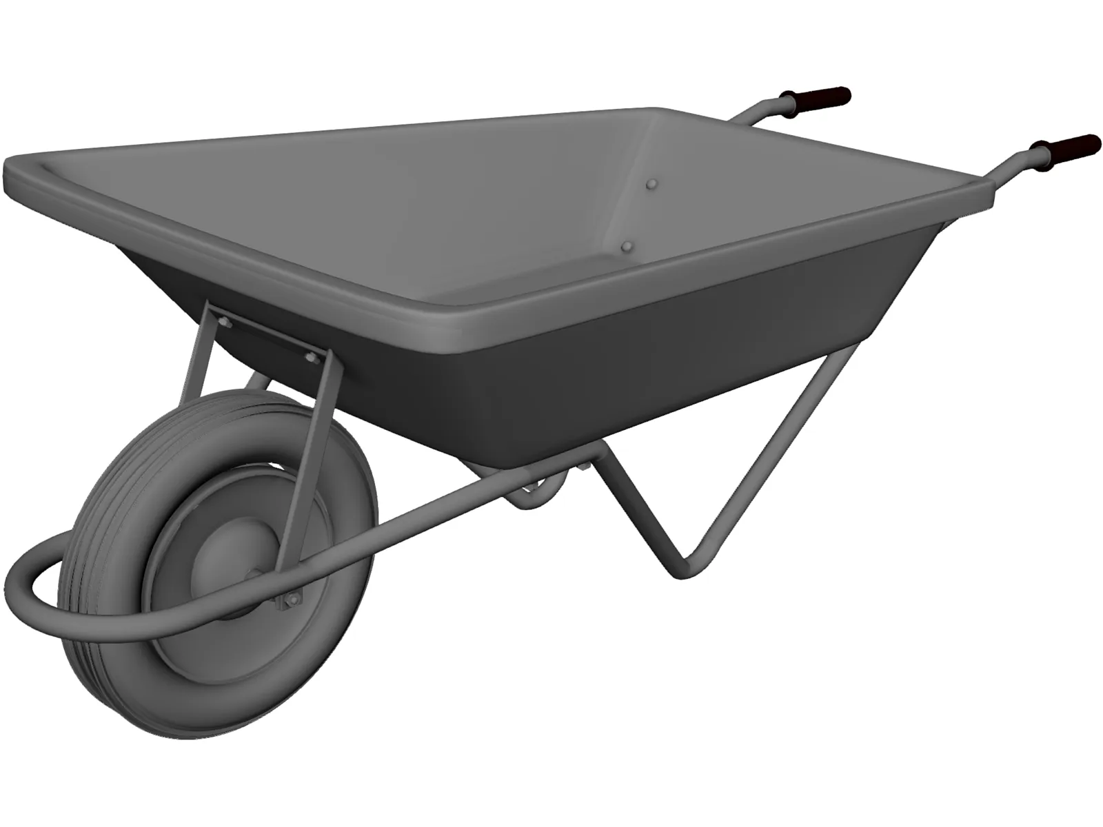 Wheelbarrow 3D Model main preview