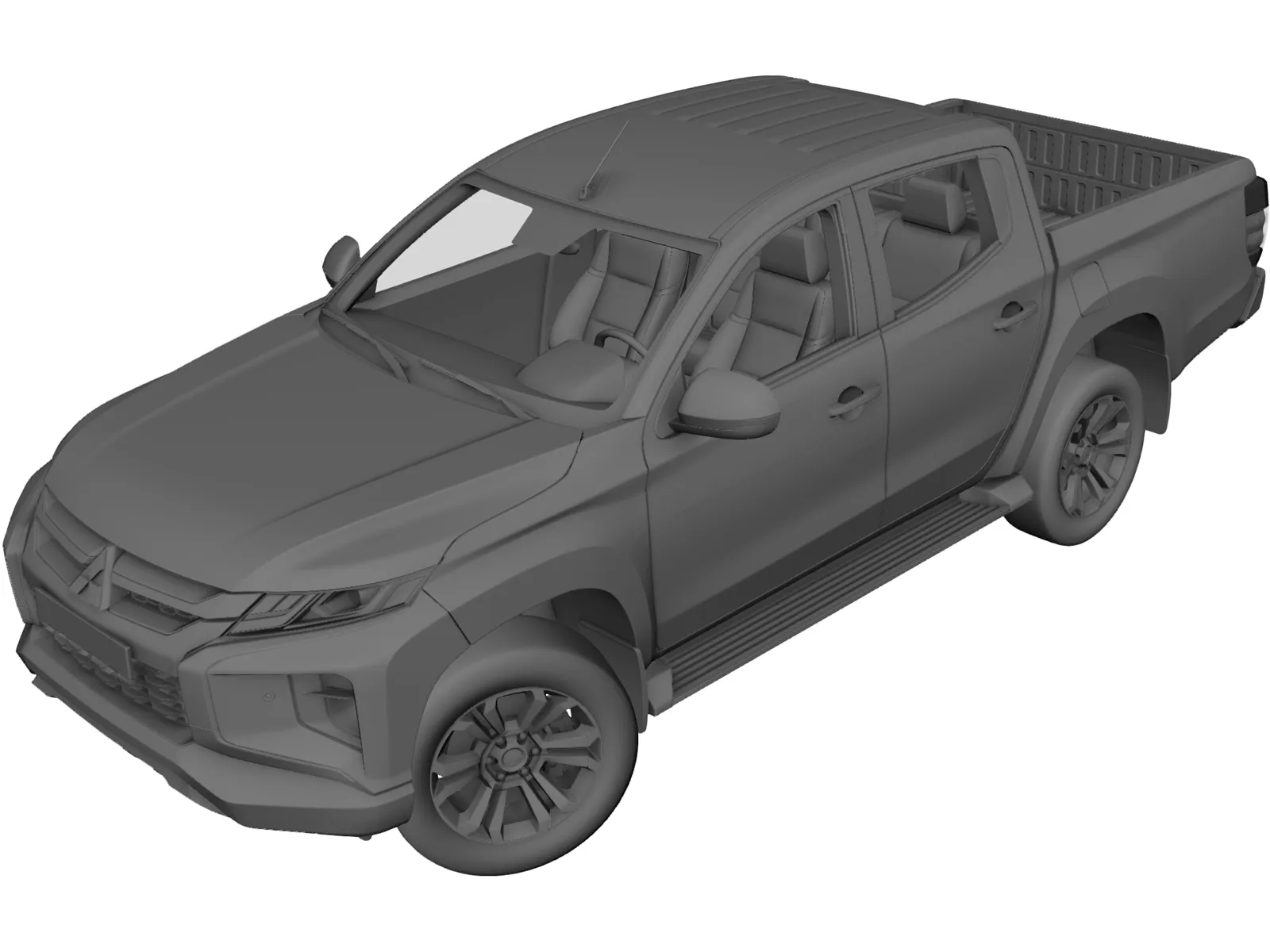 Mitsubishi L200 Triton (2021) 3D Model main preview