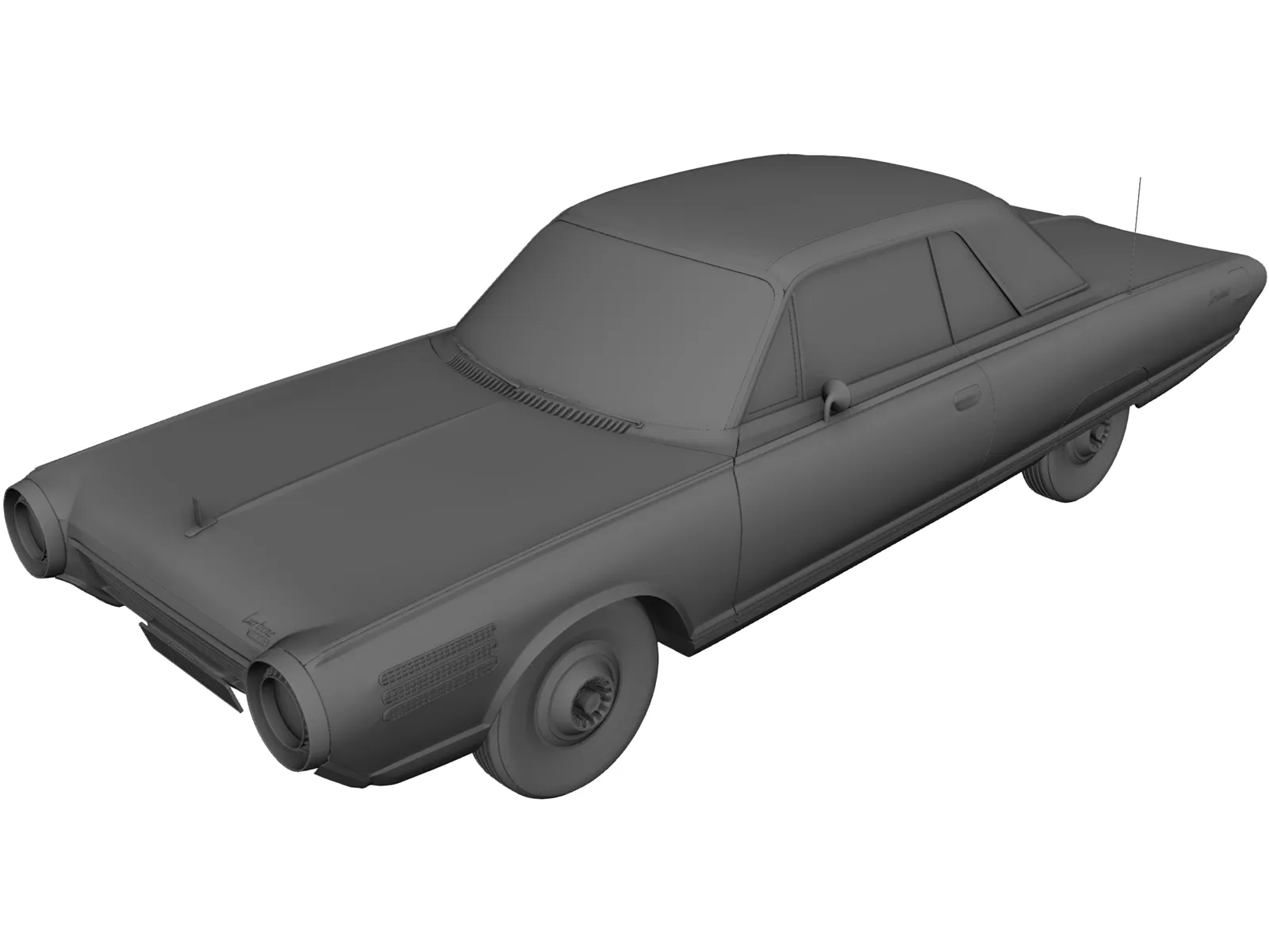 Chrysler Turbine Car (1963) 3D Model main preview