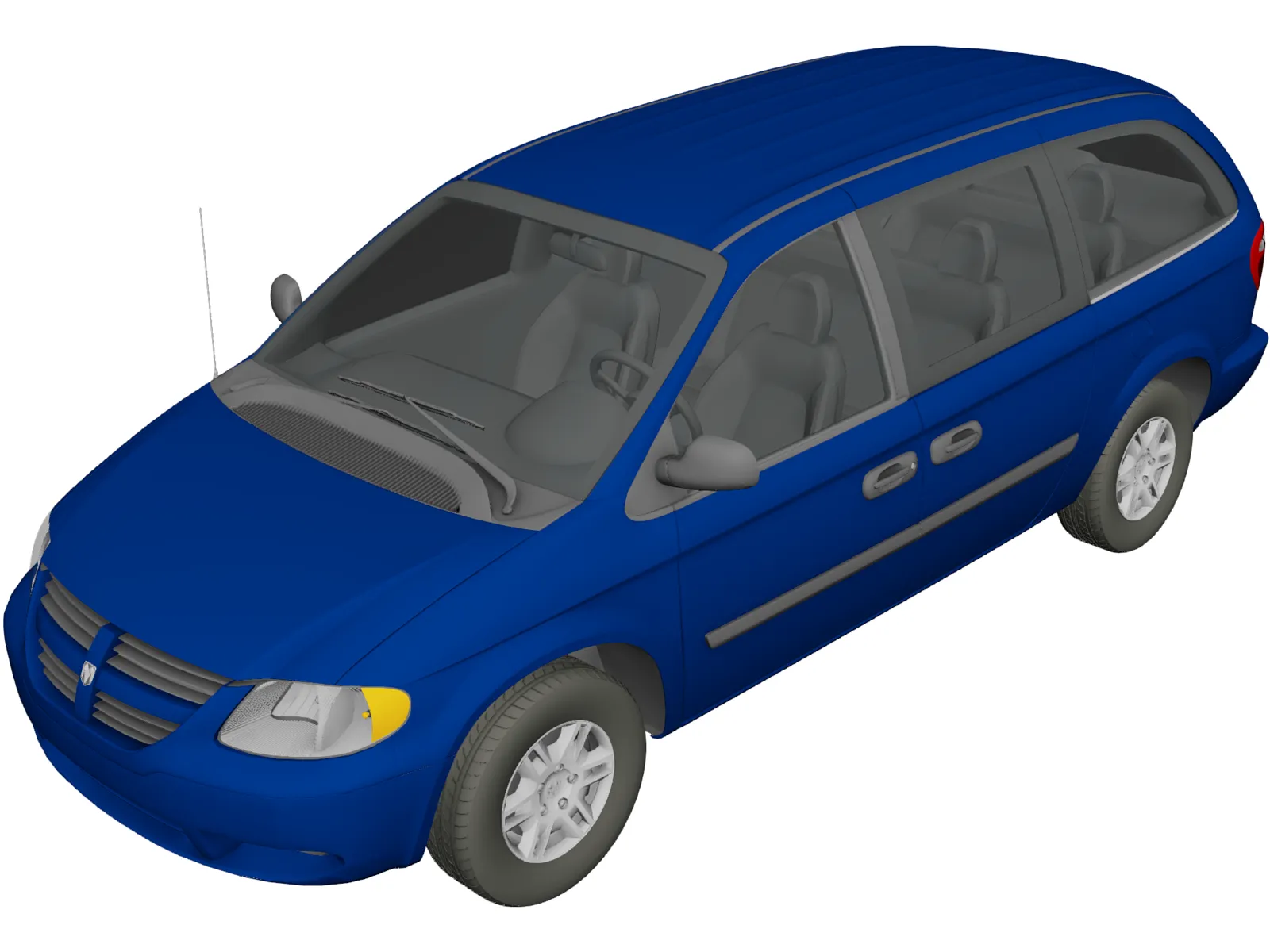 Dodge Grand Caravan (2004) 3D Model main preview