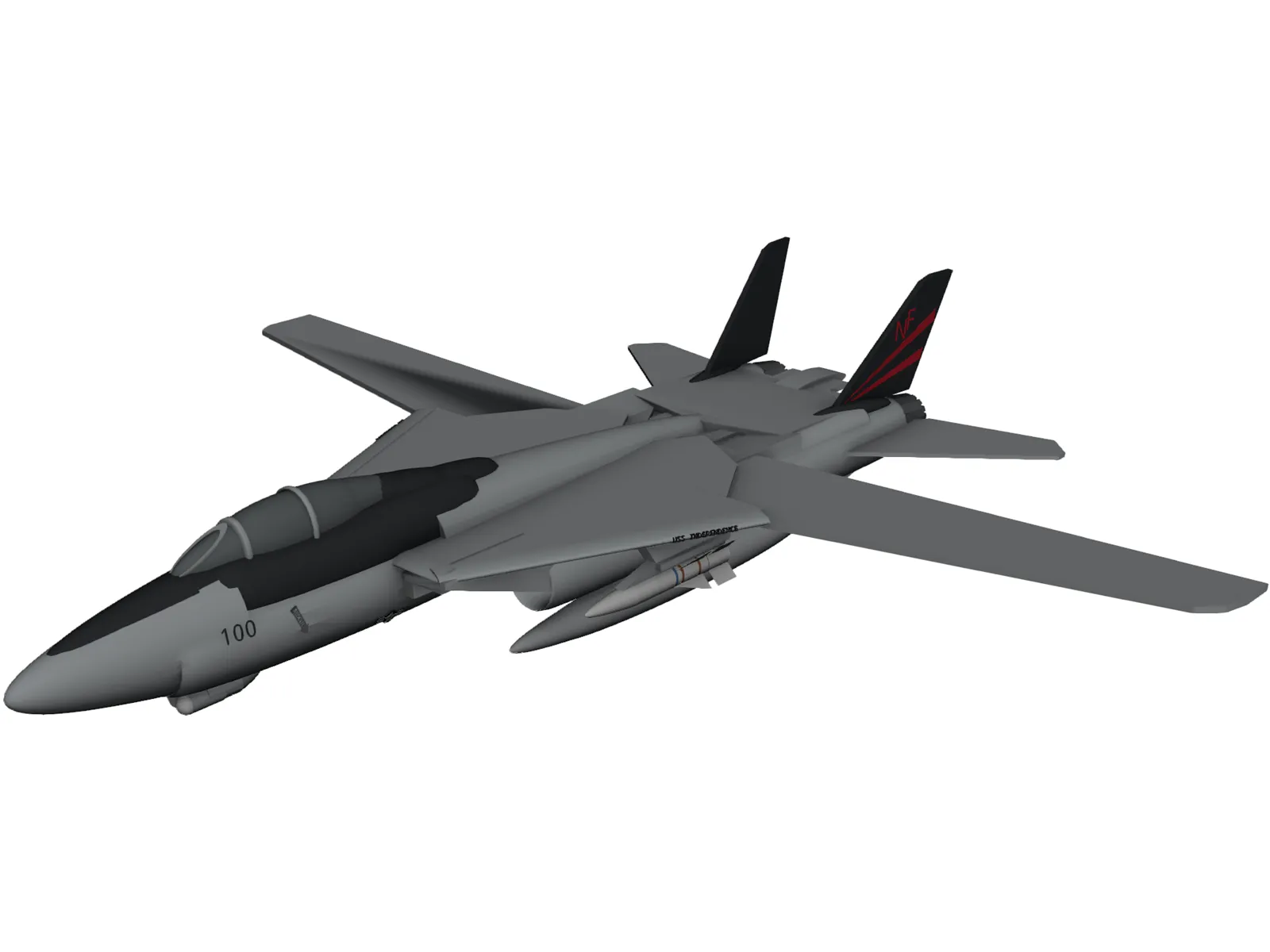 F-14B 3D Model main preview