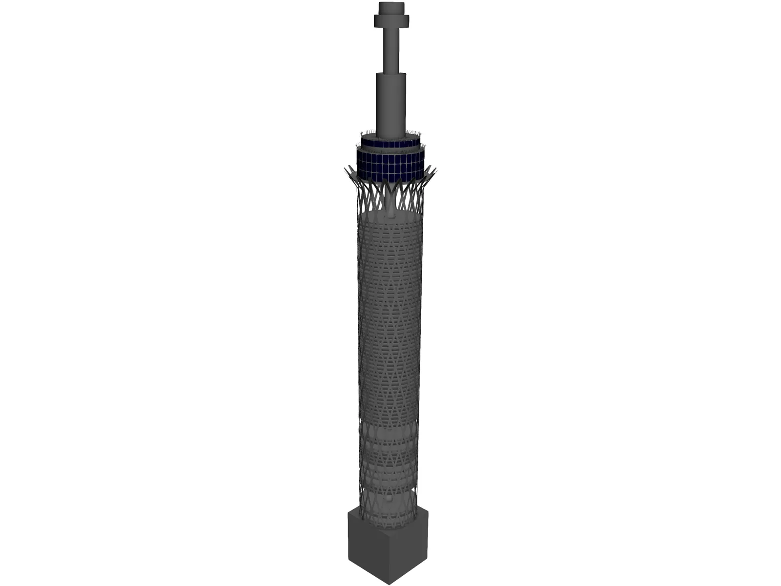 Cairo Tower 3D Model main preview
