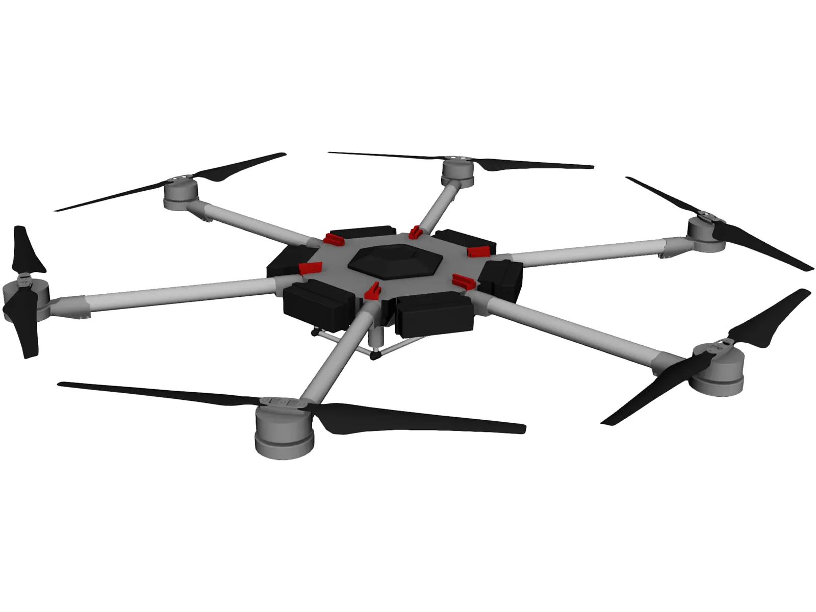 DJI Matrice 600 Hexacopter 3D Model main preview