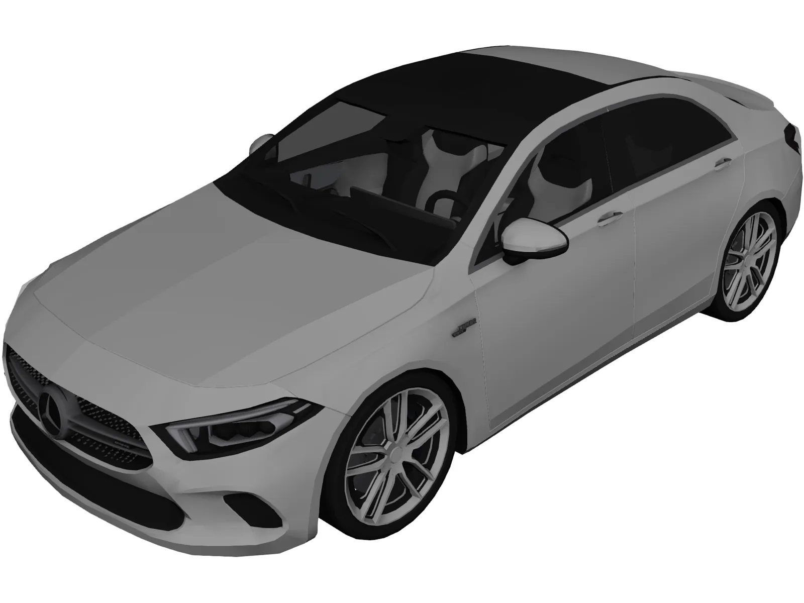 Mercedes-Benz A35 AMG Sedan (2020) 3D Model main preview